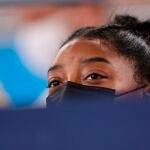 La gimnasta estadounidense Simone Biles.