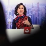 GRAF691. BOADILLA (MADRID), 29/01/2020.- La presidenta del Banco Santander, Ana Patricia Botín, durante la presentación de resultados de la entidad en 2019