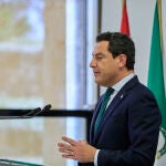 El presidente de la Junta de Andalucía, Juanma Moreno