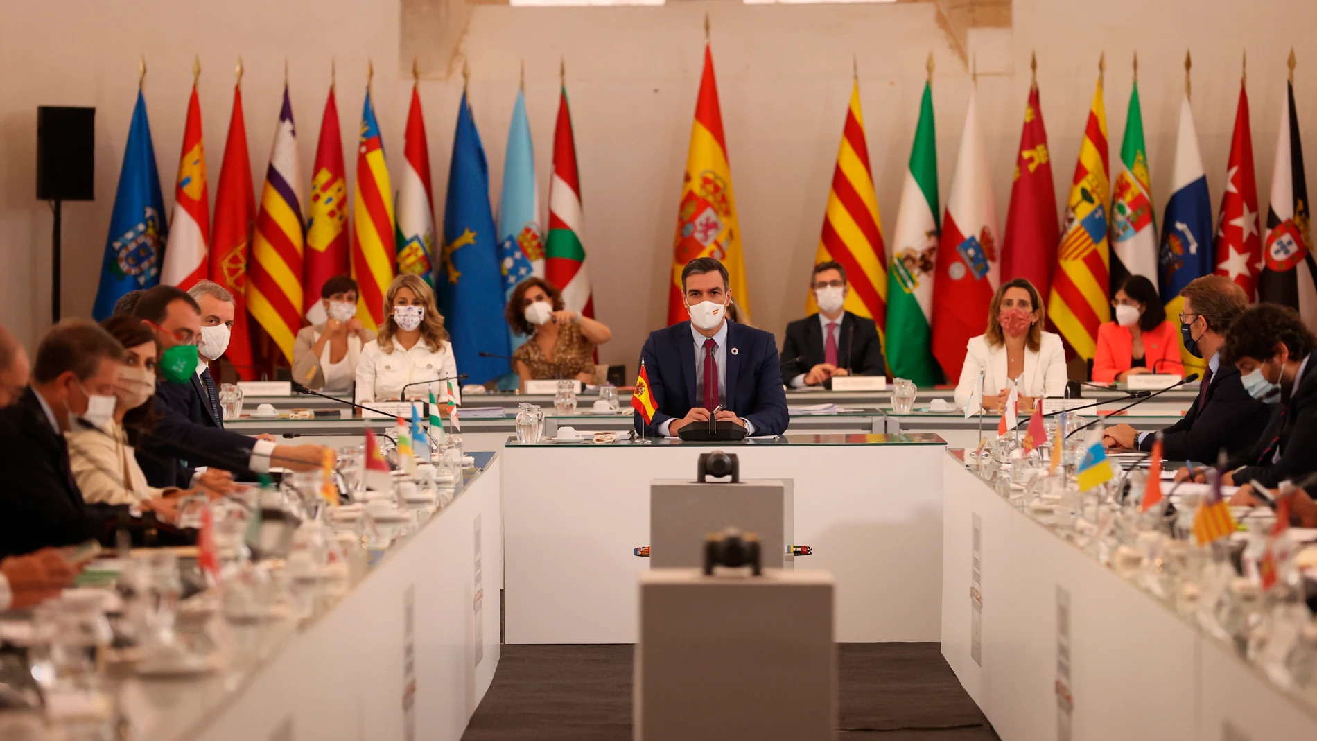 El presidente del Gobierno, Pedro Sánchez durante la XXIV Conferencia de Presidentes