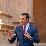 El presidente del Gobierno, Pedro Sánchez, durante la Conferencia de Presidentes celebrada en Salamanca