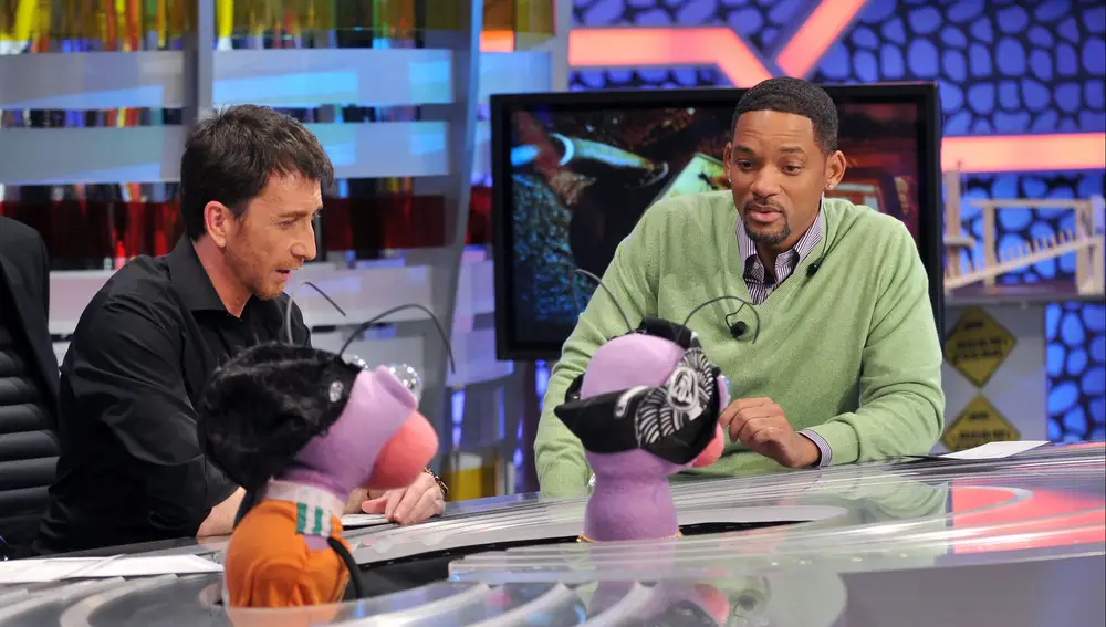 Pablo Motos y Will Smith en el programa de televisión 'El hormiguero'