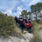 Imagen tomada por bomberos CEIS rescate Almadenes