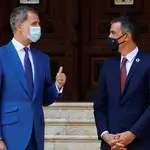 Felipe VI recibe a Sánchez en Marivent en 2020