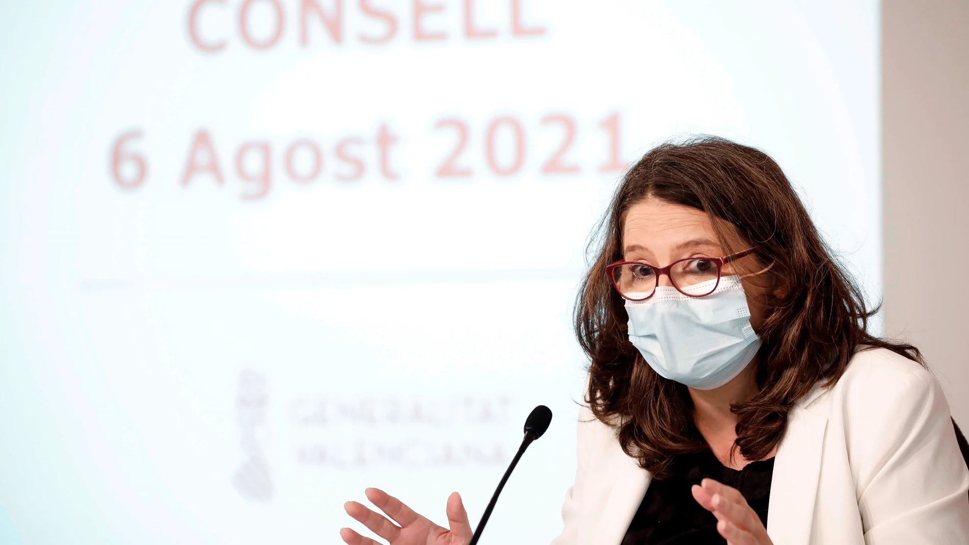La vicepresidenta y portavoz del Consell, Mónica Oltra
