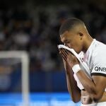 Kylian Mbappé, en el partido de la Liga francesa entre el Troyes y el PSG