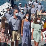 Felipe VI, la Reina Letizia y sus hijas, Leonor y Sofía de Borbón