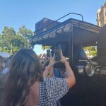 Morante a la llegada a la plaza