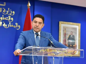 El ministro de Asuntos Exteriores de Marruecos, Nasser Bourita EFE/EPA/JALAL MORCHIDI El ministro de Asuntos Exteriores de Marruecos, Nasser Bourita EFE/EPA/JALAL MORCHIDI