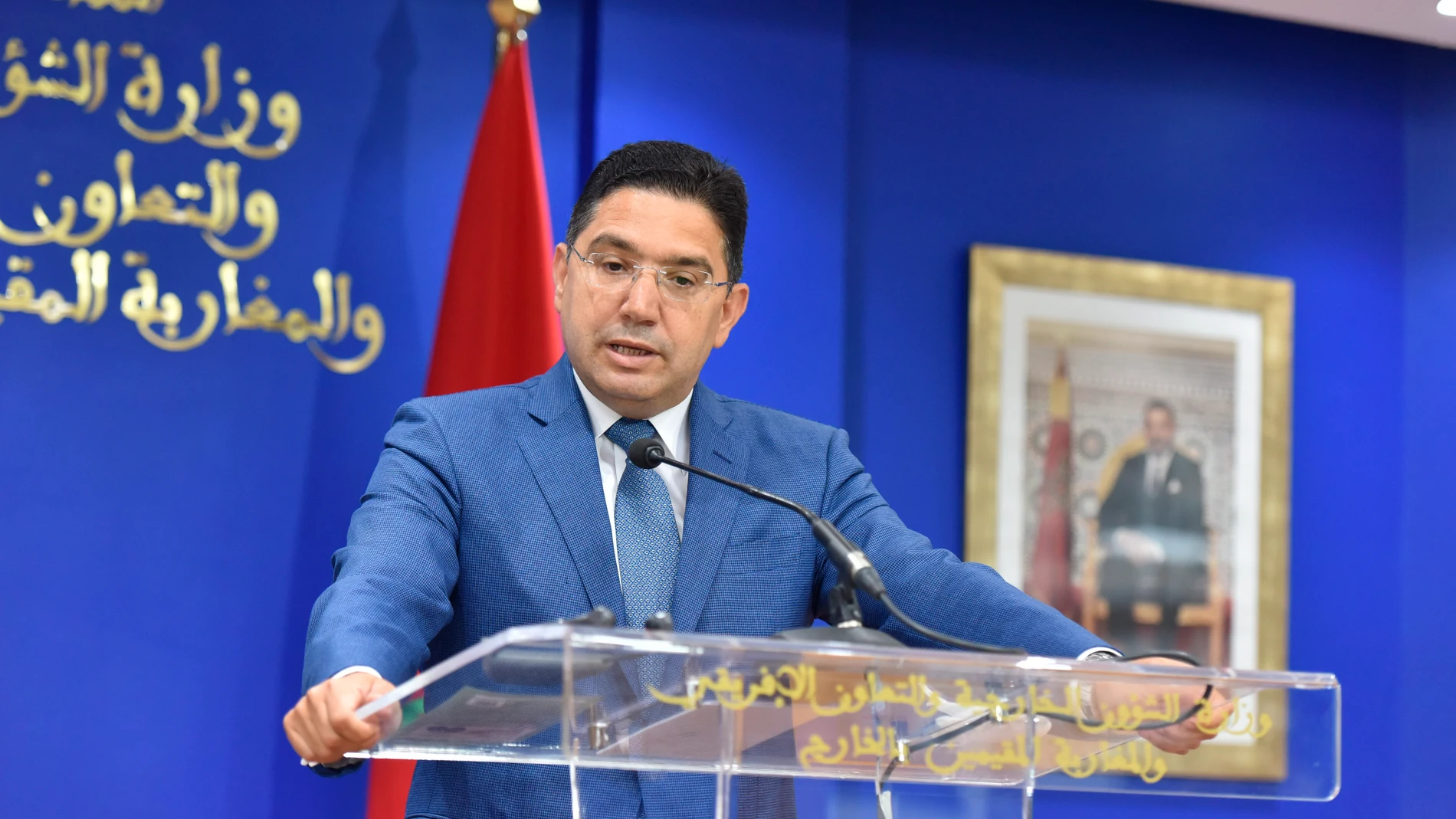 El ministro de Asuntos Exteriores de Marruecos, Nasser Bourita EFE/EPA/JALAL MORCHIDI