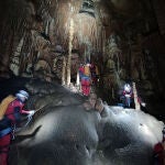 Imágenes de las jornadas de espeleosocorro II/21 del Quinto Batallón de Intervención en Emergencias (BIEM V) de la Unidad Militar de Emergencias (UME), en Espinosa de los Monteros (Burgos)