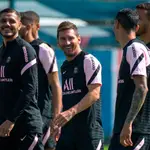 Entrenamiento de Messi con el PSG