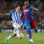 Jon Bautista con la Real Sociedad.