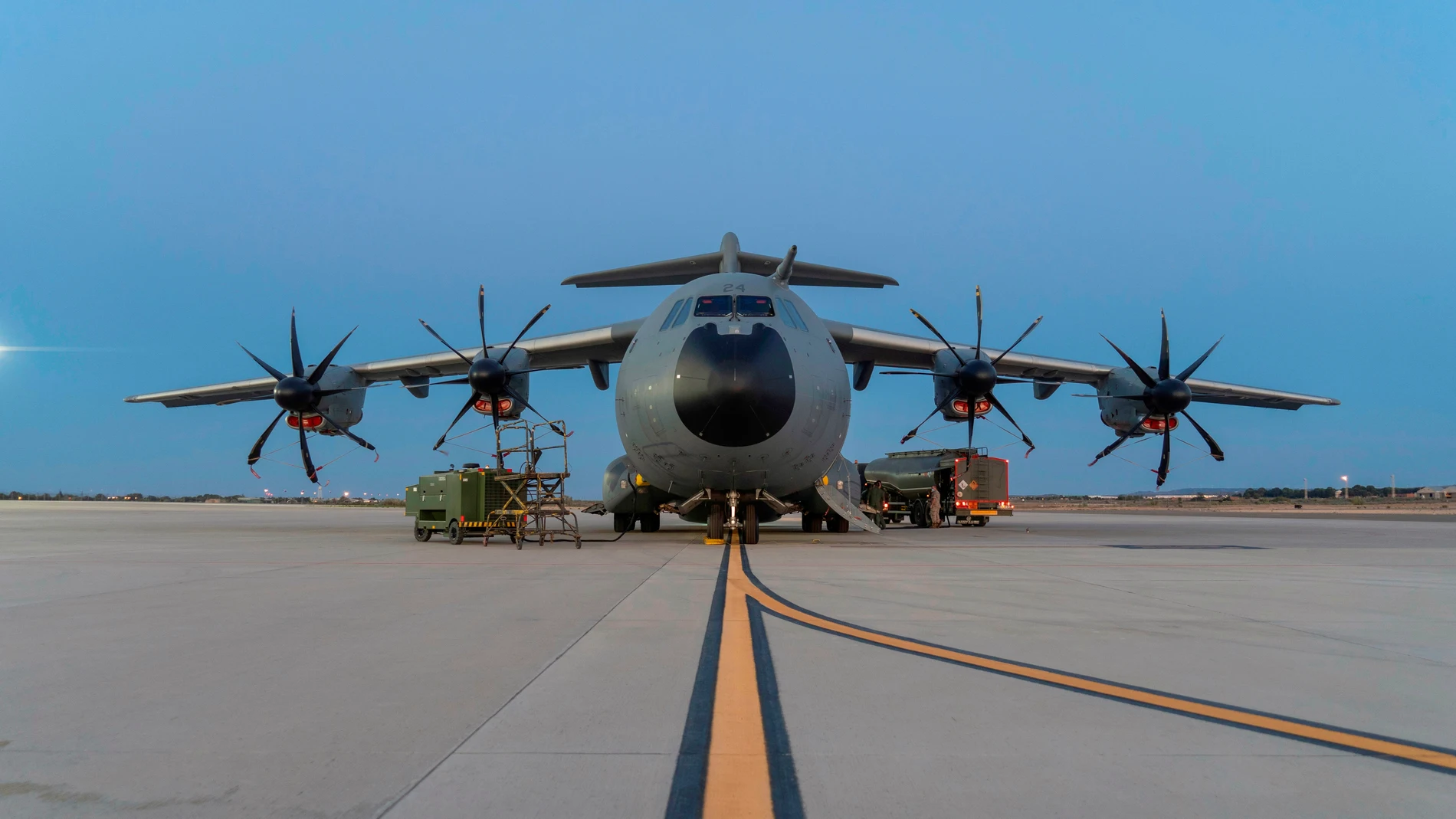 El avión A400M que ha viajado a Kabul