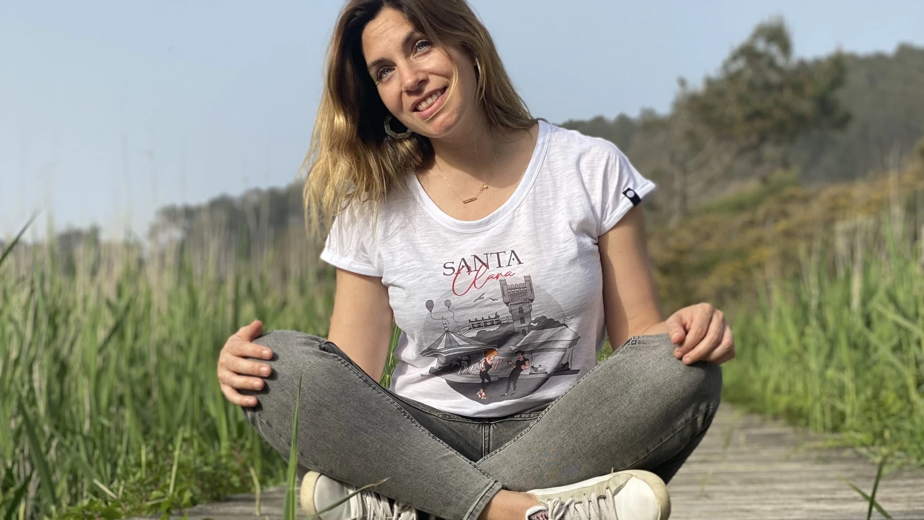 Leire Martinez, durante una escapada de relax este verano