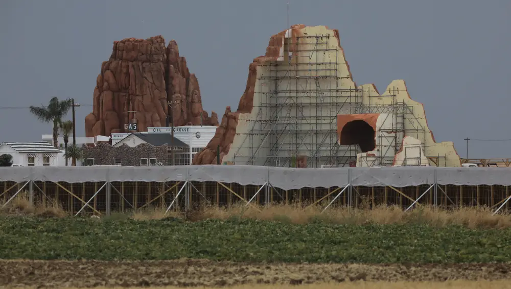 Decorados para la nueva película de Wes Anderson con Tom Hanks y Scarlett Johansson, en Chinchón