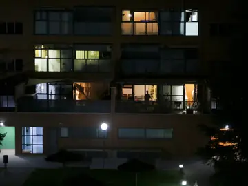 Un edificio de viviendas de la localidad madrileña de Rivas-Vaciamadrid Un edificio de viviendas de la localidad madrileña de Rivas-Vaciamadrid