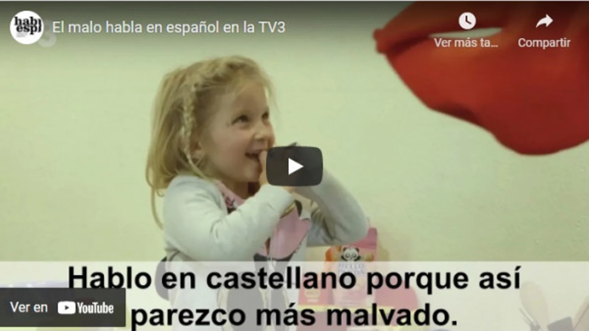 Momento del video en el que aparece la frase discriminatoria