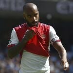Alexandre Lacazette con el Arsenal.