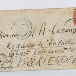 Sobre de una de las cartas de Salvador Dalí a Magí A. Cassanyes