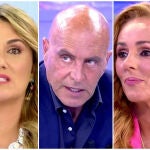 Carlota Corredera, Kiko Matamoros y Rocío Carrasco en un montaje