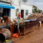 En la localidad de Cases D'Alcanar se produjeron cuantiosos daños y destrozos a consecuencia de las lluvias torrenciales del pasado 1 de septiembre
