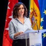 La presidenta de la Comunidad de Madrid, Isabel Diaz Ayuso