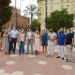 El presidente del PPCV, Carlos Mazón, hoy durante su visita a Castellón