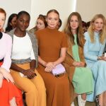 Front row en London Fashion Week.