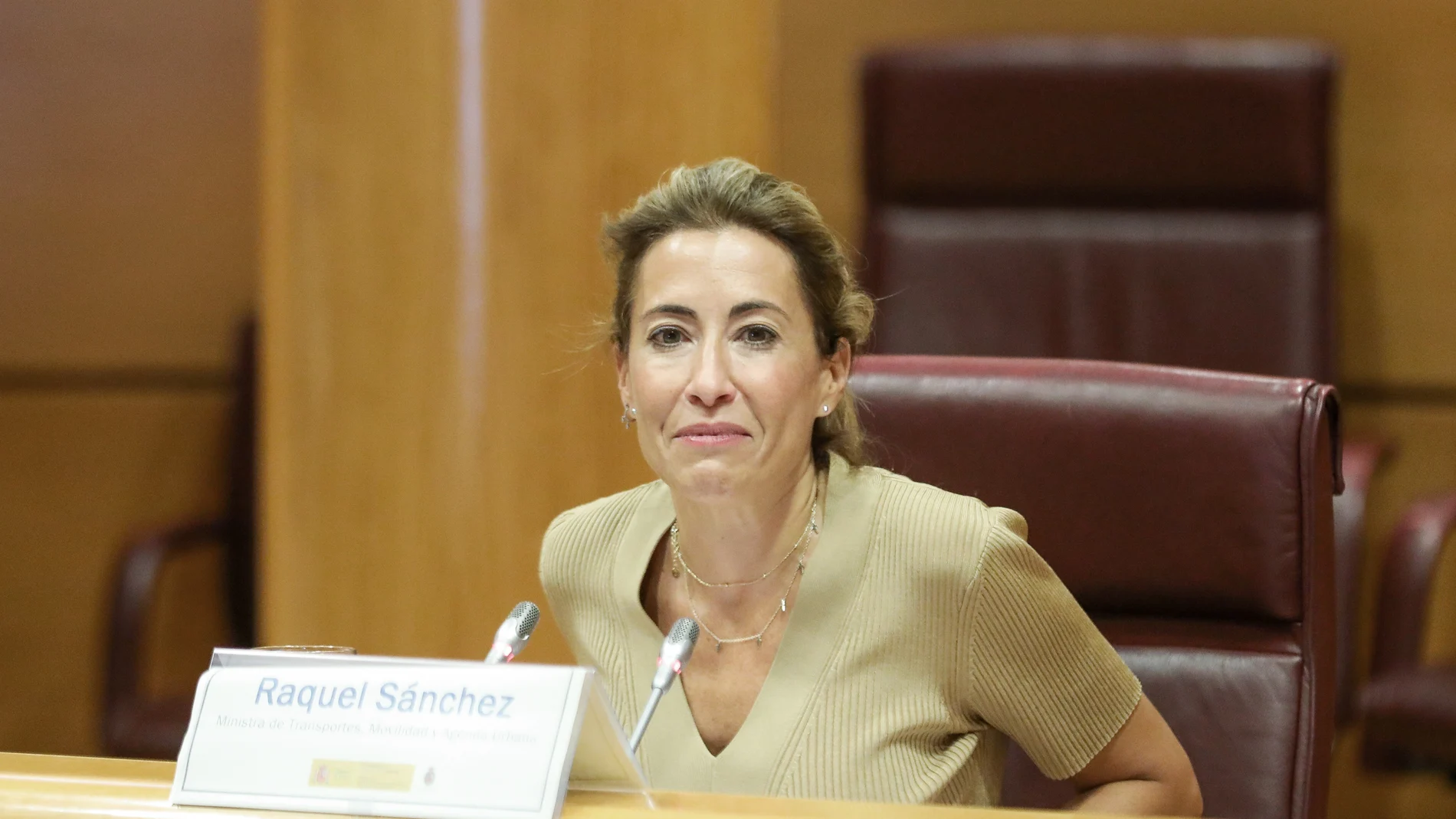 La ministra de Transportes, Movilidad y Agenda Urbana, Raquel Sánchez