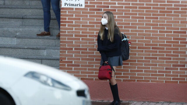 La infanta Sofía en el colegio