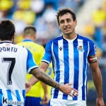Mikel Oyarzabal con la Real Sociedad. (AFP)