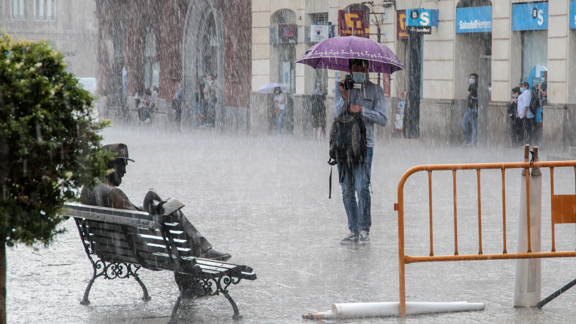 Fuertes tormentas en Castilla y León