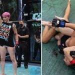 Alana McLaughlin, tras ganar su combate ante Celine Provost
