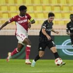 Aurélien Tchouameni con el Mónaco.