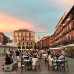 Terrazas en la Plaza Mayor de Valladolid