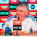 EL entrenador italiano del Real Madrid Carlo Ancelotti