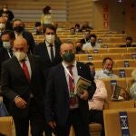El consejero de Agricultura, Ganadería y Desarrollo Rural de la Junta de Castilla y León, Jesús Julio Carnero, clausura el Congreso Regional de Asaja en Zamora, donde ha sido reelegido Donaciano Dujo