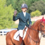 La infanta Elena con su caballo