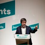 El secretario general de JxCat, Jordi Sànchez, interviene ante el consell nacional del partido. EFE/Alberto Estévez