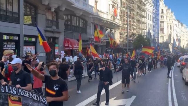 Manifestación de neonazis en Chueca