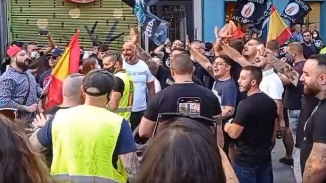 Manifestación neonazi en Madrid