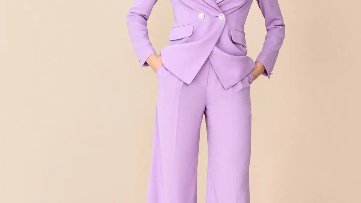 Traje de chaqueta Bibiana con pantalón Libi Malva