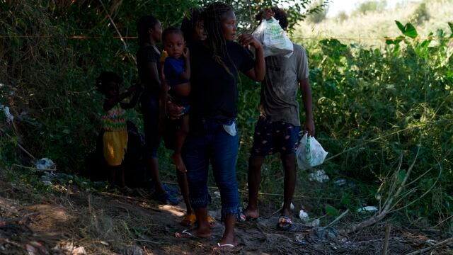 Inmigrantes ilegales en México camino de EE UU