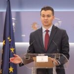 El diputado por Tenerife y portavoz del PSOE en el Congreso, Héctor Gómez Hernández, interviene en una rueda de prensa anterior a una Junta de Portavoces en el Congreso de los Diputados, a 21 de septiembre, en Madrid (España).21 SEPTIEMBRE 2021;CONGRESO;DIPUTADOS;JUNTAEduardo Parra / Europa Press21/09/2021