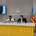Los concejales Fernando Giner y Narciso Estellés