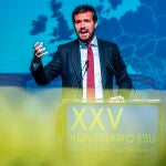 El presidente del Partido Popular, Pablo Casado