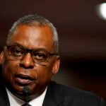 El secretario de Defensa de EE UU, Lloyd Austin, habla ante el comité del Senado