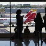 Aviones de Iberia en el Aeropuerto Adolfo Suárez Madrid-Barajas