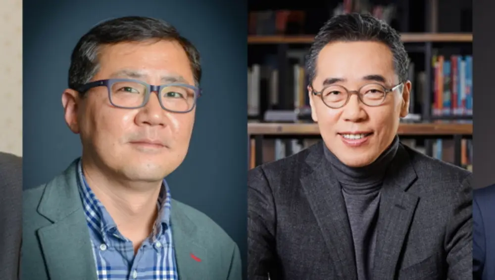 Los autores de la investigación. Desde la izquierda, Donhee Ham, Hongkun Park, Sungwoo Hwang y Kinam Kim.